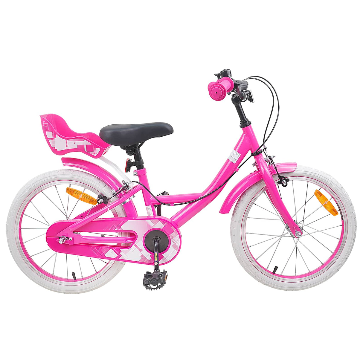 vidaXL Kinderfiets 12 Inch voor 2-4 jaar oud Licht Roze