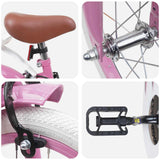 vidaXL Kinderfiets 12 Inch voor 2-4 jaar oud Licht Roze