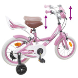 vidaXL Kinderfiets 12 Inch voor 2-4 jaar oud Licht Roze