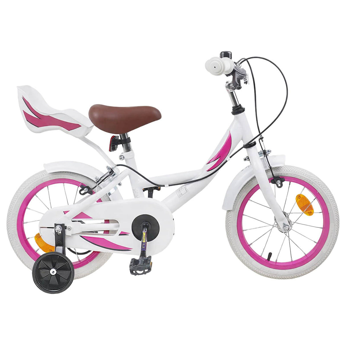 vidaXL Kinderfiets 12 Inch voor 2-4 jaar oud Licht Roze