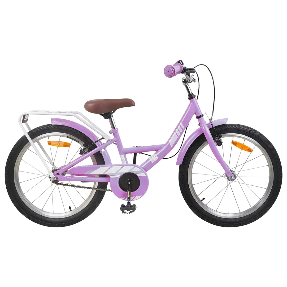 vidaXL Kids' Bike 18 Inch for 5-7 Years Old Purple