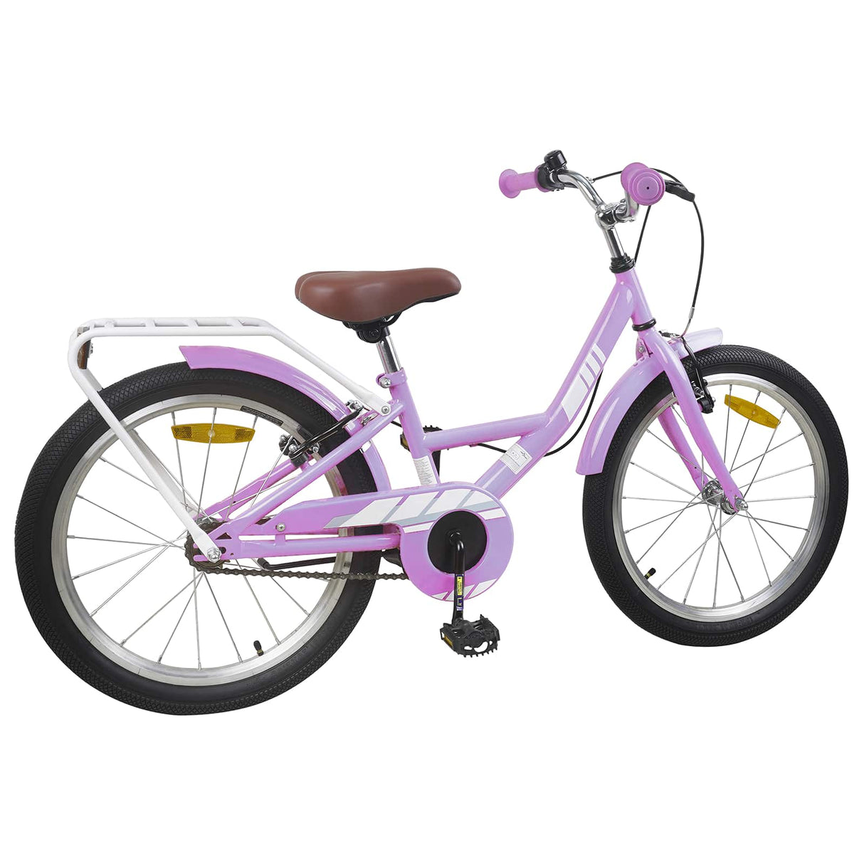 vidaXL Kids' Bike 18 Inch for 5-7 Years Old Purple