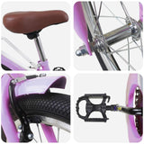 vidaXL Kids' Bike 18 Inch for 5-7 Years Old Purple