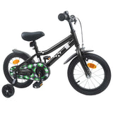 vidaXL Kinderfiets 12 Inch voor 2-4 jaar oud Zwart