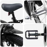 vidaXL Kinderfiets 12 Inch voor 2-4 jaar oud Zwart