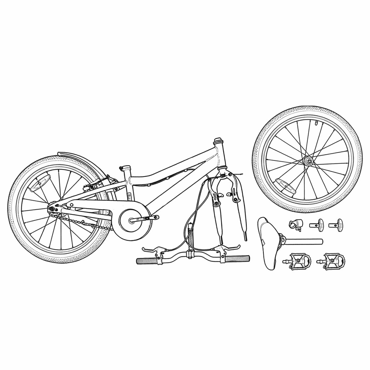 vidaXL Kinderfiets 20 Inch 6-Speed voor 6-11 jaar oud Zwart