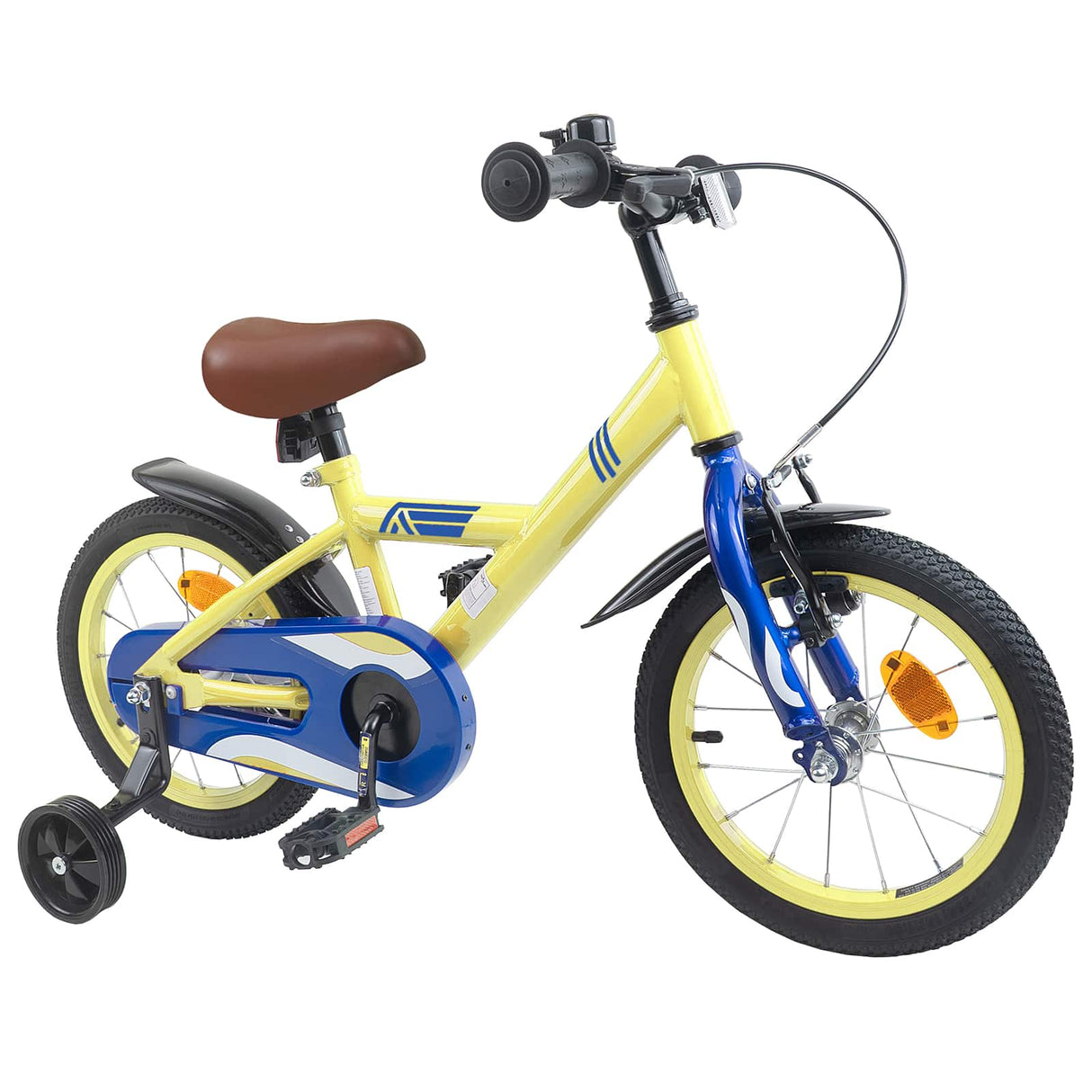 vidaXL Kinderfiets 12 Inch voor 2-4 jaar oud Geel