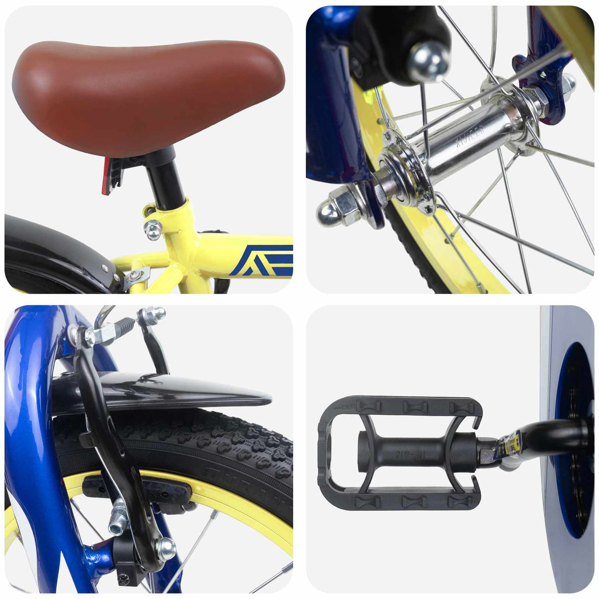 vidaXL Kinderfiets 12 Inch voor 2-4 jaar oud Geel
