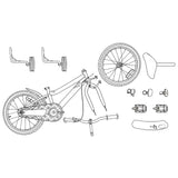 vidaXL Kinderfiets 12 Inch voor 2-4 jaar oud Geel