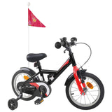 vidaXL Kinderfiets 12 Inch voor 2-4 jaar oud Zwart