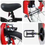 vidaXL Kinderfiets 12 Inch voor 2-4 jaar oud Zwart