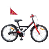 vidaXL Kinderfiets 12 Inch voor 2-4 jaar oud Zwart