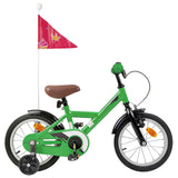 vidaXL Kinderfiets 12 Inch voor 2-4 jaar oud Zwart