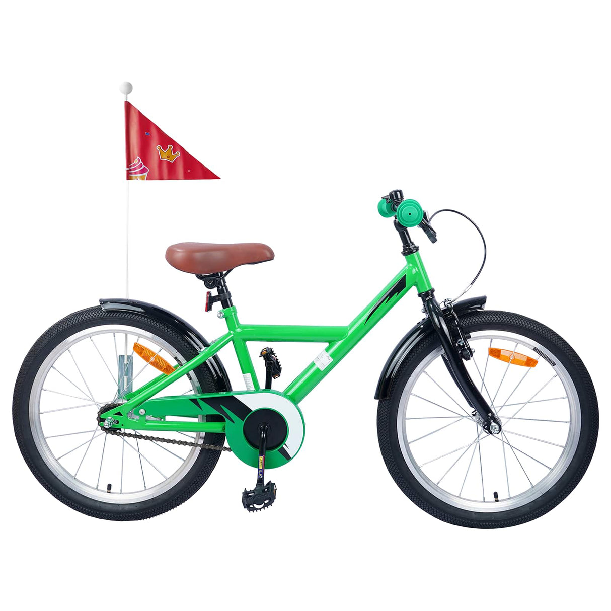 vidaXL Kinderfiets 12 Inch voor 2-4 jaar oud Zwart
