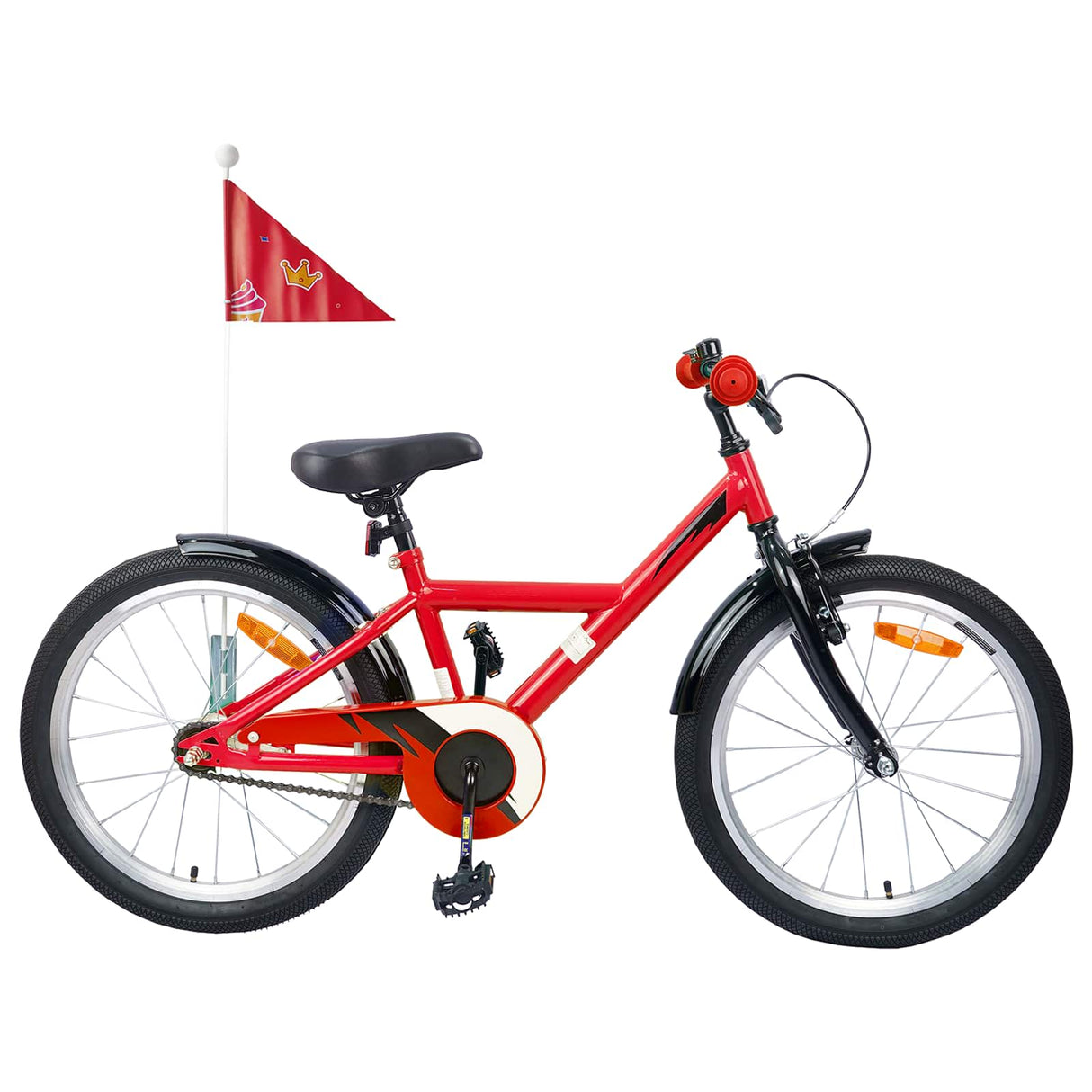 vidaXL Kinderfiets 12 Inch voor 2-4 jaar oud Zwart