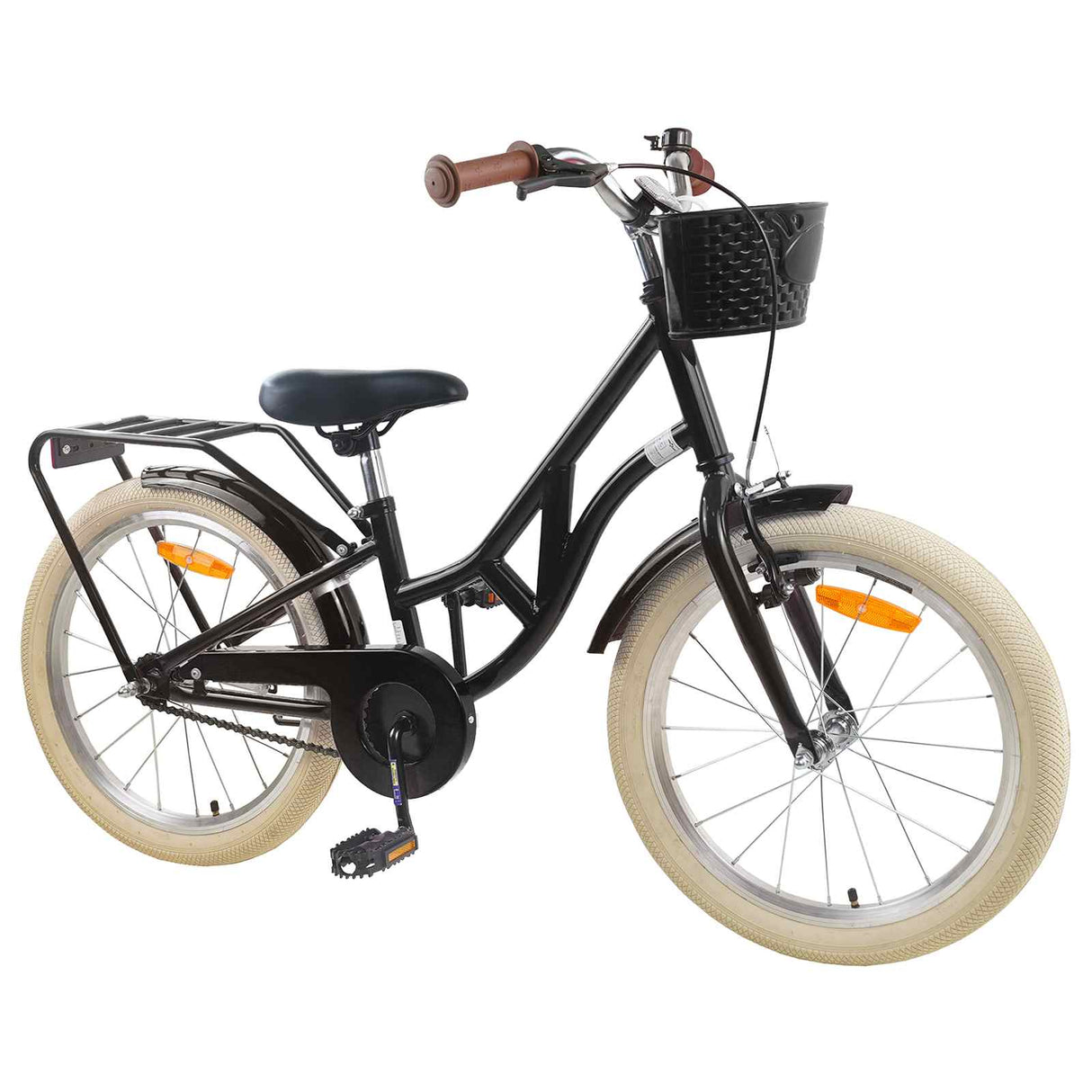 vidaXL Kids' Bike 20 Inch for 6-11 years old Black