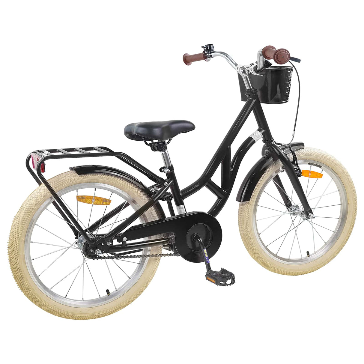 vidaXL Kids' Bike 20 Inch for 6-11 years old Black