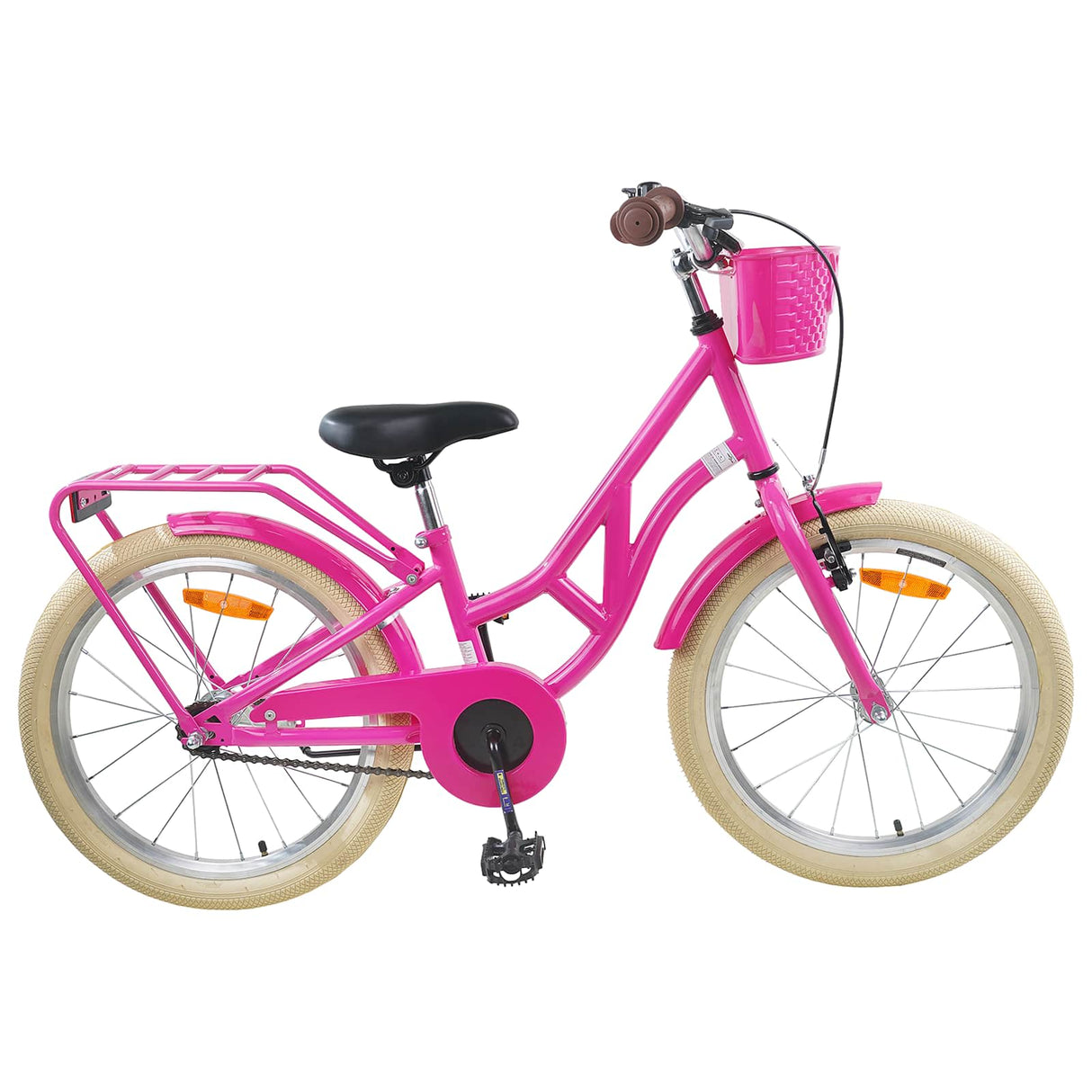 vidaXL Kids' Bike 20 Inch for 6-11 years old Black