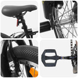 vidaXL BMX Bike 20 Inch for Children Aged 9+ Black