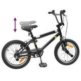 vidaXL BMX Bike 20 Inch for Children Aged 9+ Black