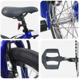 vidaXL BMX Fiets 16 Inch voor 5-8 jaar oud Donkerblauw