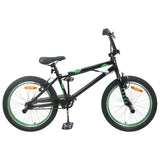 vidaXL BMX Fiets 20 Inch voor kinderen ouder dan 9 jaar Zwart