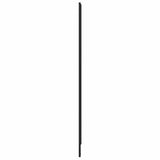 vidaXL Douchescherm Zwart 120 x 2 x 117 cm Aluminium en PP