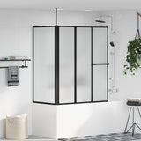 vidaXL Douchescherm Wit 120 x 70 x 137 cm Aluminium