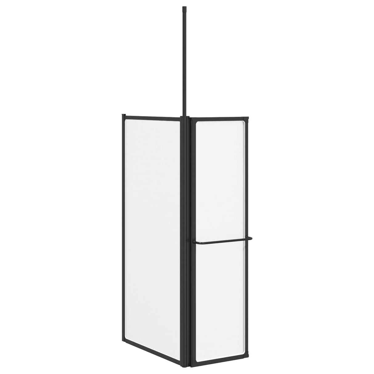 vidaXL Douchescherm Wit 120 x 70 x 137 cm Aluminium