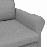 vidaXL Armchair Light Grey Fabric