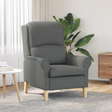 vidaXL Armchair Light Grey Fabric