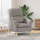 vidaXL Armchair Light Grey Fabric