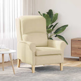 vidaXL Armchair Light Grey Fabric