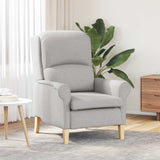vidaXL Armchair Light Grey Fabric