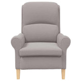 vidaXL Fauteuil Lichtgrijs Zachte Sherpa-stof