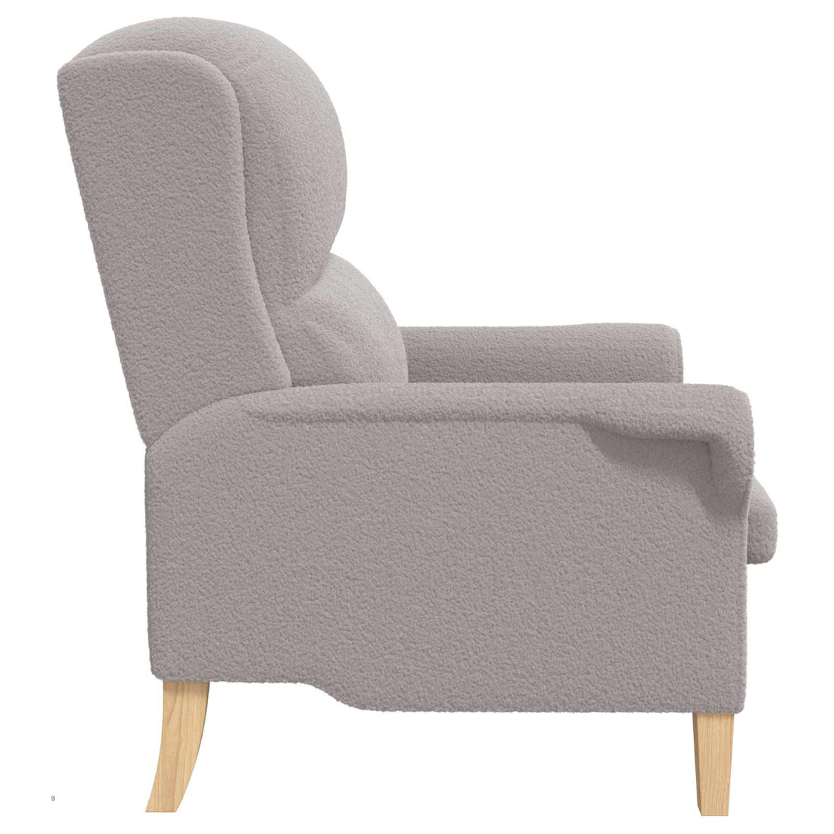 vidaXL Fauteuil Lichtgrijs Zachte Sherpa-stof