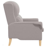 vidaXL Fauteuil Lichtgrijs Zachte Sherpa-stof