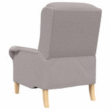 vidaXL Fauteuil Lichtgrijs Zachte Sherpa-stof