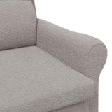 vidaXL Fauteuil Lichtgrijs Zachte Sherpa-stof