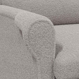 vidaXL Fauteuil Lichtgrijs Zachte Sherpa-stof