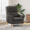 vidaXL Fauteuil Lichtgrijs Zachte Sherpa-stof