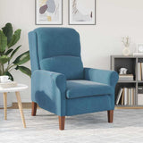 vidaXL Armchair Blue Velvet
