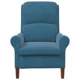 vidaXL Armchair Blue Velvet