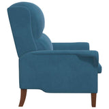 vidaXL Armchair Blue Velvet