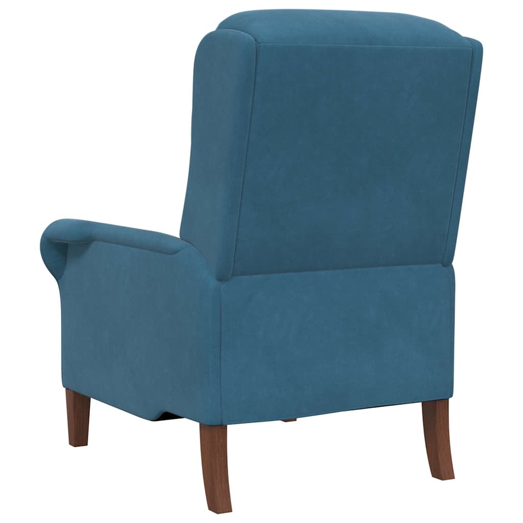 vidaXL Armchair Blue Velvet