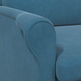 vidaXL Armchair Blue Velvet