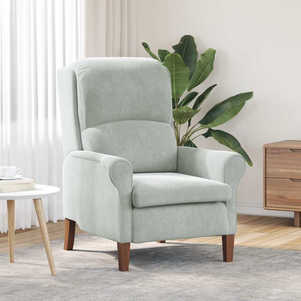 vidaXL Armchair Blue Velvet