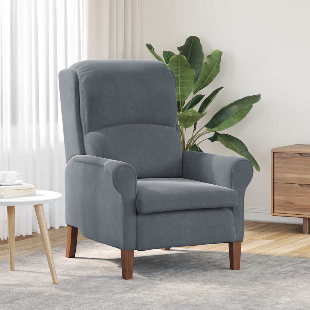 vidaXL Armchair Blue Velvet