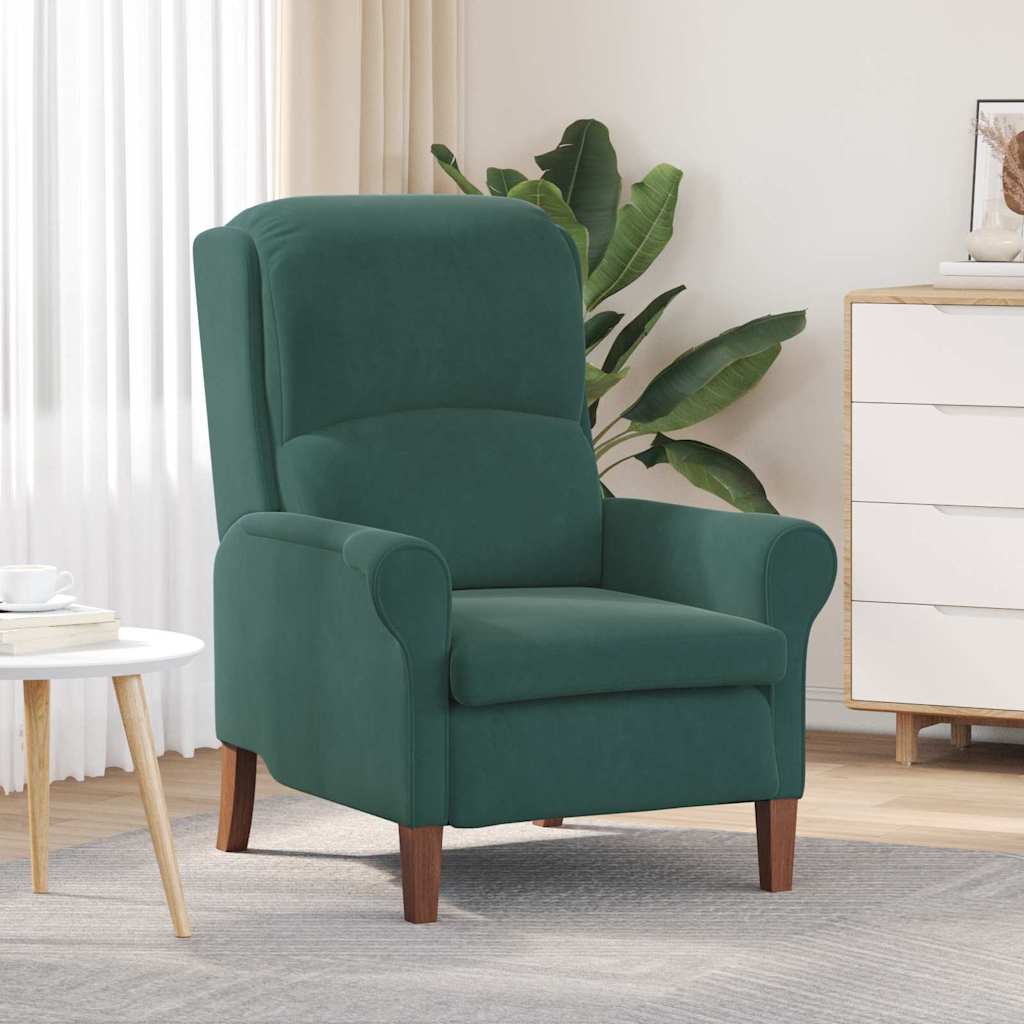 vidaXL Armchair Blue Velvet