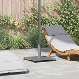 vidaXL Parasol Base Dark Grey Wooden Look 45 x 45 x 31 cm